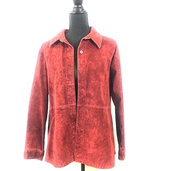 Brandon Thomas Jackets & Blazers - Red Leather jacket 100% leather